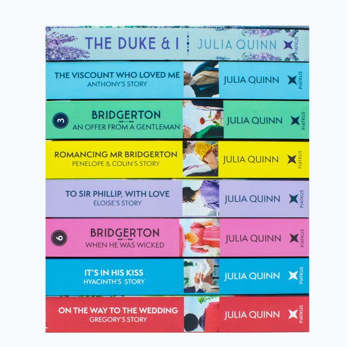 Bridgerton Family Book Series Complete Books 1 - 8 Collection Set by Julia Quinn - The Book Bundle