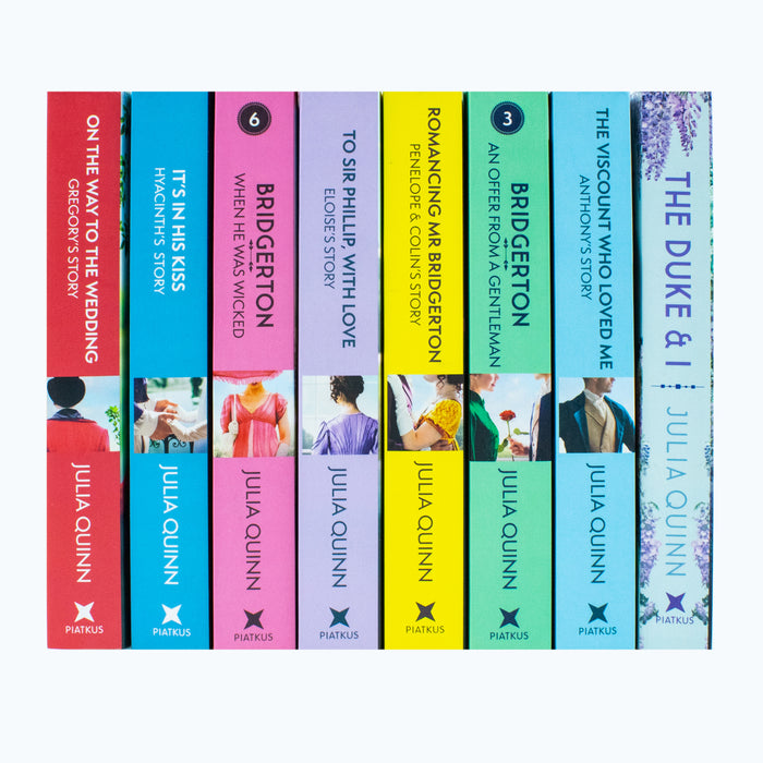 Bridgerton Family Book Series Complete Books 1 - 8 Collection Set by Julia Quinn - The Book Bundle