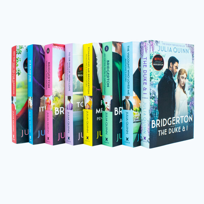 Bridgerton Family Book Series Complete Books 1 - 8 Collection Set by Julia Quinn - The Book Bundle