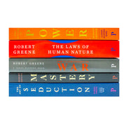 Set of five Robert Greene books from The Modern Machiavellian Series, including The 48 Laws of Power and The Art of Seduction.
