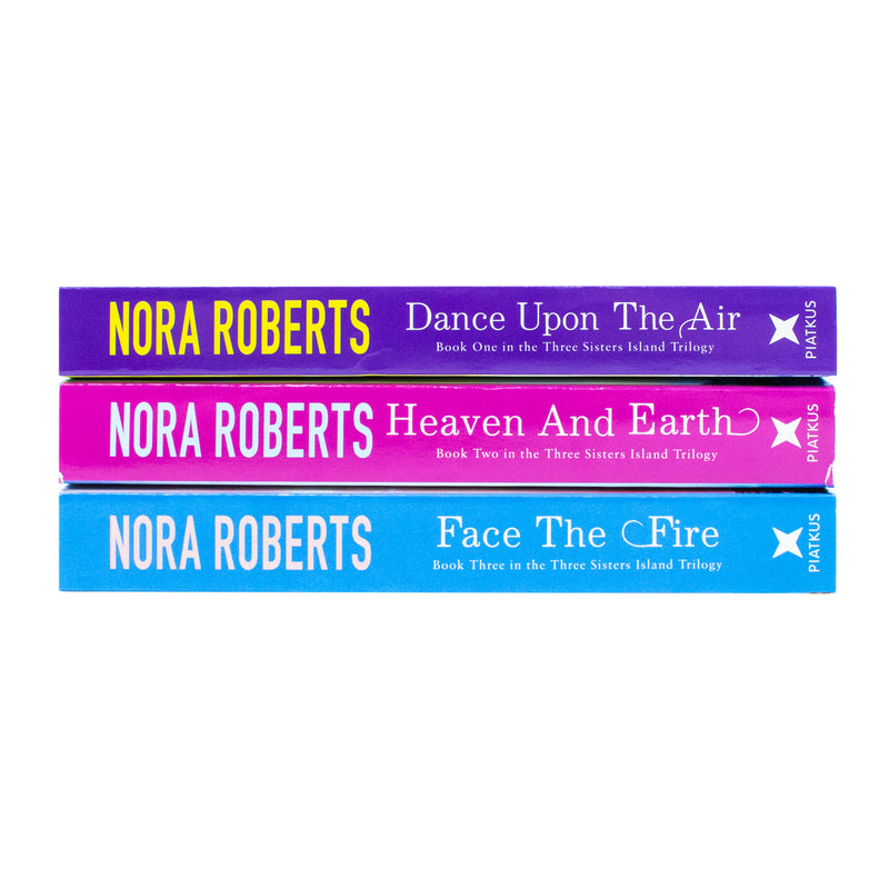 Three Sisters Island Trilogy Collection 3 Books Set By Nora Roberts (Dance Upon The Air, Heaven And Earth, Face The Fire) - The Book Bundle