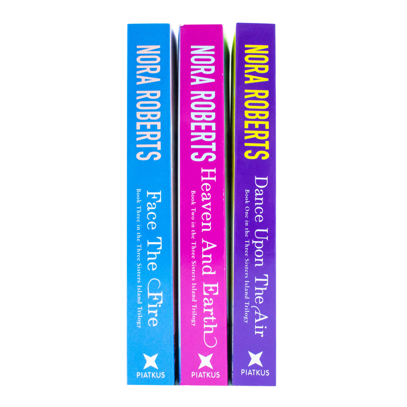 Three Sisters Island Trilogy Collection 3 Books Set By Nora Roberts (Dance Upon The Air, Heaven And Earth, Face The Fire) - The Book Bundle