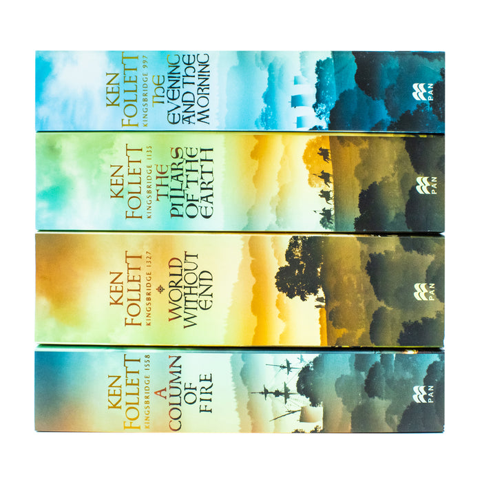 Kingsbridge Novels Collection 4 Books Set By Ken Follett (The Evening and the Morning) - The Book Bundle