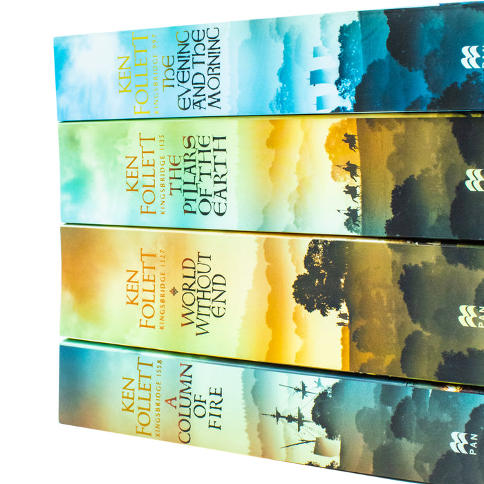 Kingsbridge Novels Collection 4 Books Set By Ken Follett (The Evening and the Morning) - The Book Bundle