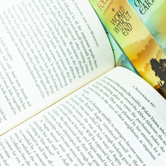 Kingsbridge Novels Collection 4 Books Set By Ken Follett (The Evening and the Morning) - The Book Bundle