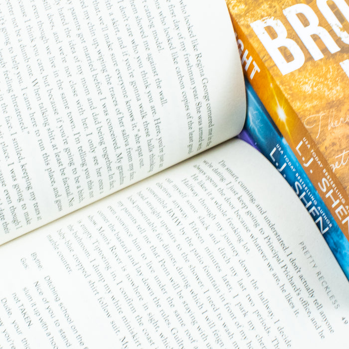 All Saints High Series (Book 1-4) by L. J. Shen 4 Books Collection Set (Pretty Reckless, Broken Knight, Angry God and Damaged Goods) - The Book Bundle