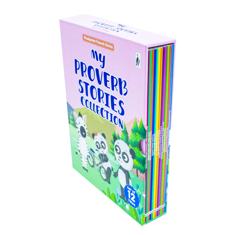 My Proverb Stories Collection (12 Volume Boxed Set) (Honesty is the Best Policy, Better late than Never, Practice Makes Perfect, All That Glitters is not Gold & More) - The Book Bundle