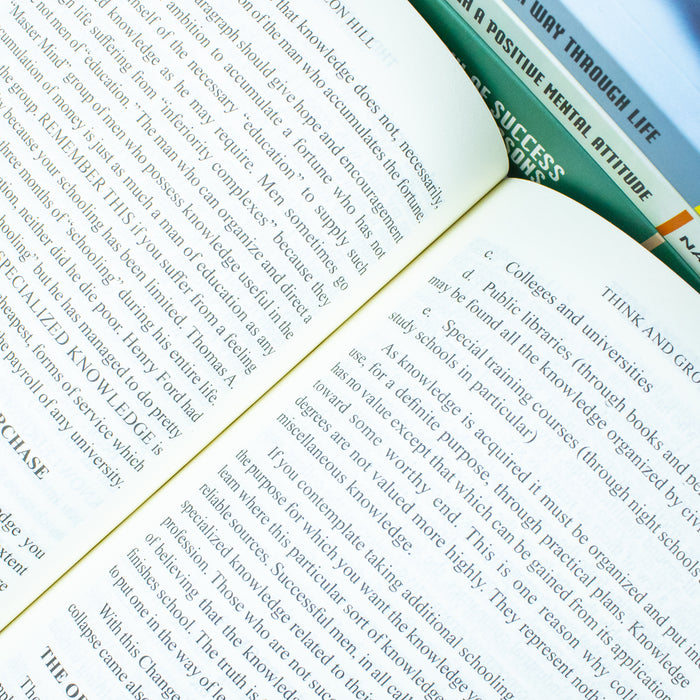 The Napoleon Hill Collection 4 Books Boxed Set (Think and Grow Rich, The Law of Success in Fifteen Lessons) - The Book Bundle