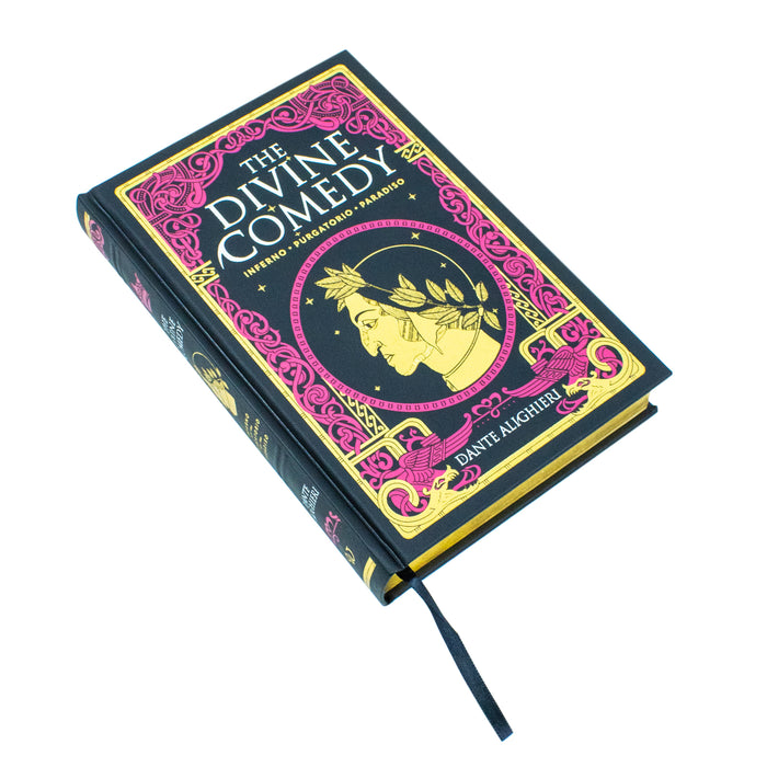 The Divine Comedy: Inferno, Purgatorio, Paradiso by Dante Alighieri (Deluxe Leather-Bound) - The Book Bundle