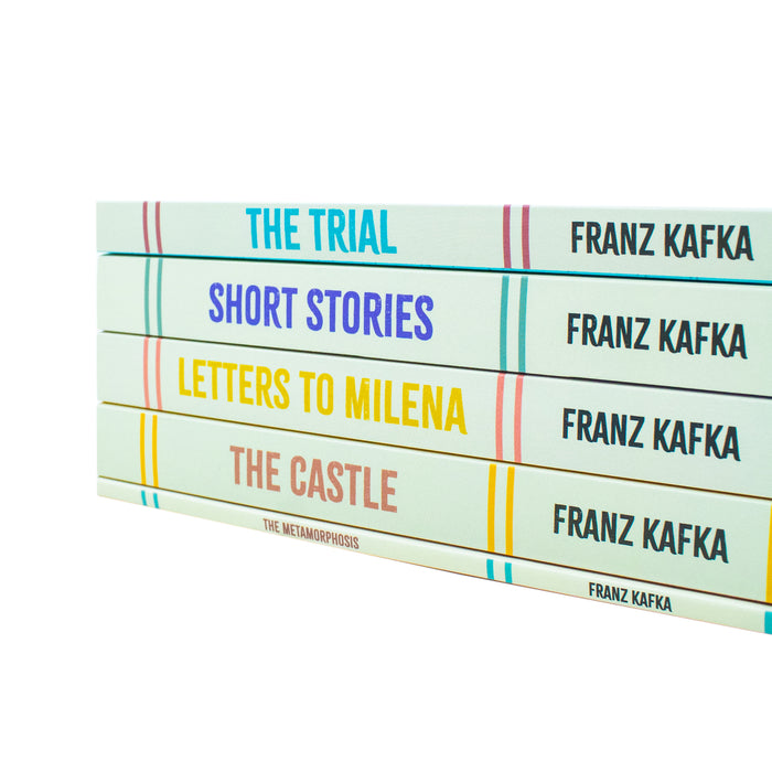 Curated Works of Franz Kafka 5 Books Collection Boxed Set (The Trial, Short Stories, Letters to Millena, The Castle & The Metamorphosis) - The Book Bundle