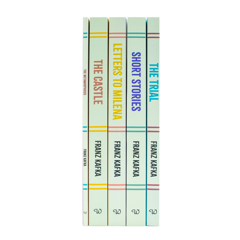 Curated Works of Franz Kafka 5 Books Collection Boxed Set (The Trial, Short Stories, Letters to Millena, The Castle & The Metamorphosis) - The Book Bundle