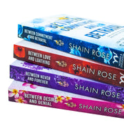 Hardy Billionaires Series by Shain Rose 4-book collection set, including Between Desire and Denia, published by Hachette UK.