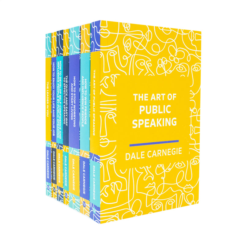 Dale Carnegie Collection 7 Books Set (The Art of Public Speaking, How To Stop Worrying And Start Living, Quick And Easy Way To Effective Speaking, How To Enjoy Your Life and Job, Leader in You) - The Book Bundle