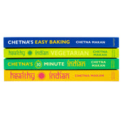 Chetna Makan 4 books collection set including 30-minute Indian, Easy Baking, and Healthy Indian recipes by Mitchell Beazley.