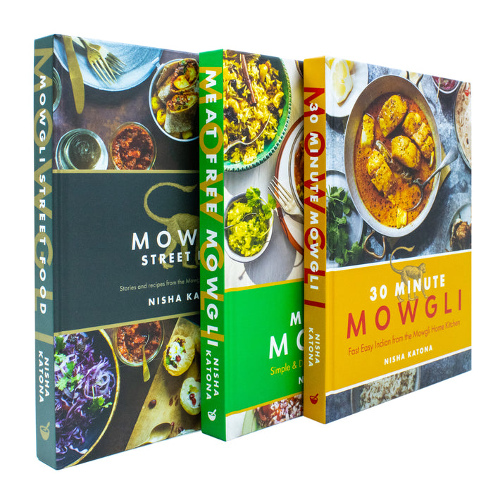 Nisha Katona Collection 3 Books Set (30 Minute Mowgli, Mowgli Street Food, Meat Free Mowgli) - The Book Bundle