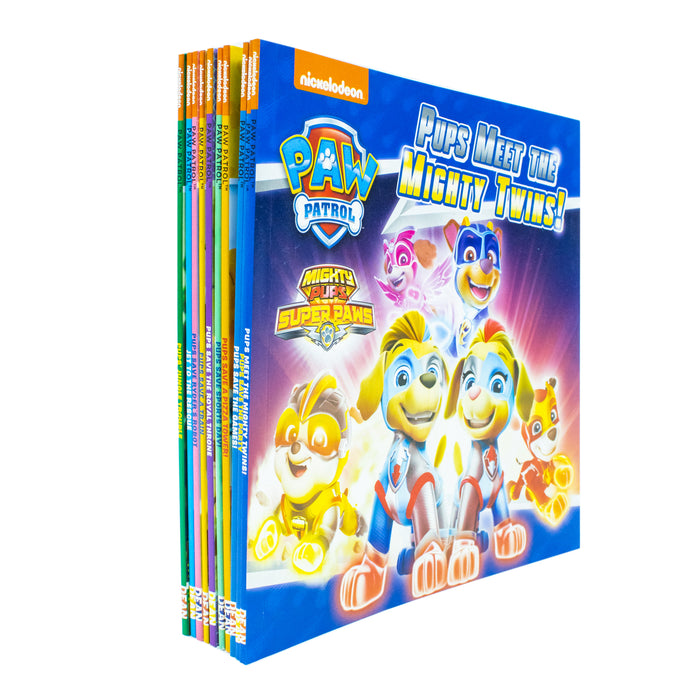 Paw Patrol Favourite Stories 10 Books Collection Set (Pups save the party, Pups Jungle Trouble, Pups Save A Pizza Tower, Jet To The Rescue) - The Book Bundle