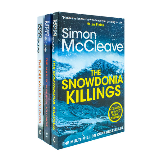 DI Ruth Hunter Series 3 Books Collection Set By Simon McCleave (Snowdonia Killings, Harlech Beach Killings, Dee Valley Killings) - The Book Bundle