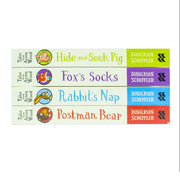 Julia Donaldson Tales From Acorn Wood Series Collection 4 Books Set (Fox's Socks, Hide-And-Seek Pig, Rabbit's Nap, Postman Bear) - The Book Bundle