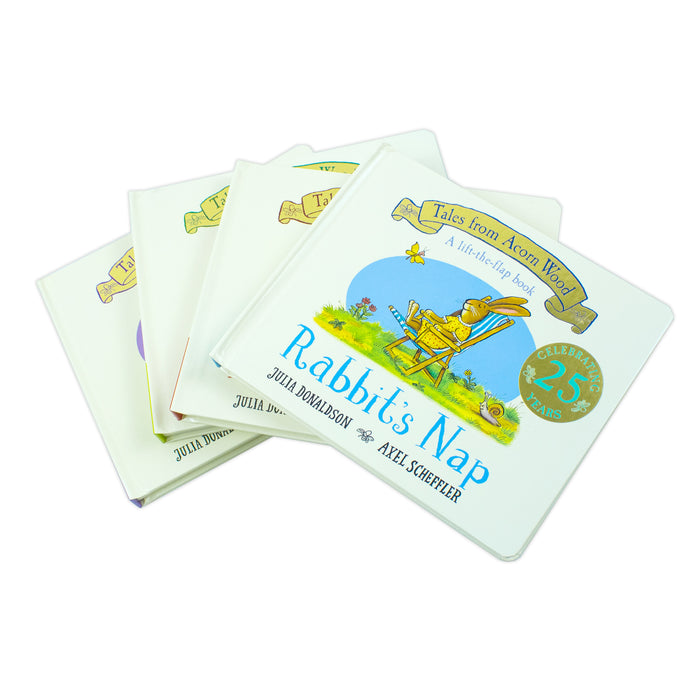 Julia Donaldson Tales From Acorn Wood Series Collection 4 Books Set (Fox's Socks, Hide-And-Seek Pig, Rabbit's Nap, Postman Bear) - The Book Bundle