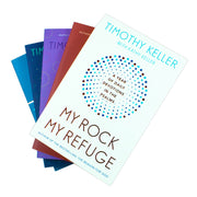 Set of five Timothy Keller books including Hidden Christmas, Prayer, and My Rock; My Refuge, published by Hodder & Stoughton.