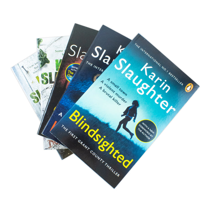 Karin Slaughter Collection 5 Books Set Kisscut, Indelible, Faithless, Blindsighted, A Faint Cold Fear - The Book Bundle