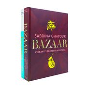 Bazaar & Persiana books collection set by Sabrina Ghayour, hardcover non-fiction culinary books with colorful covers.