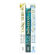 Three paperback books from Holly Black's Folk of the Air collection box set, featuring fantasy young adult novels with vibrant covers.