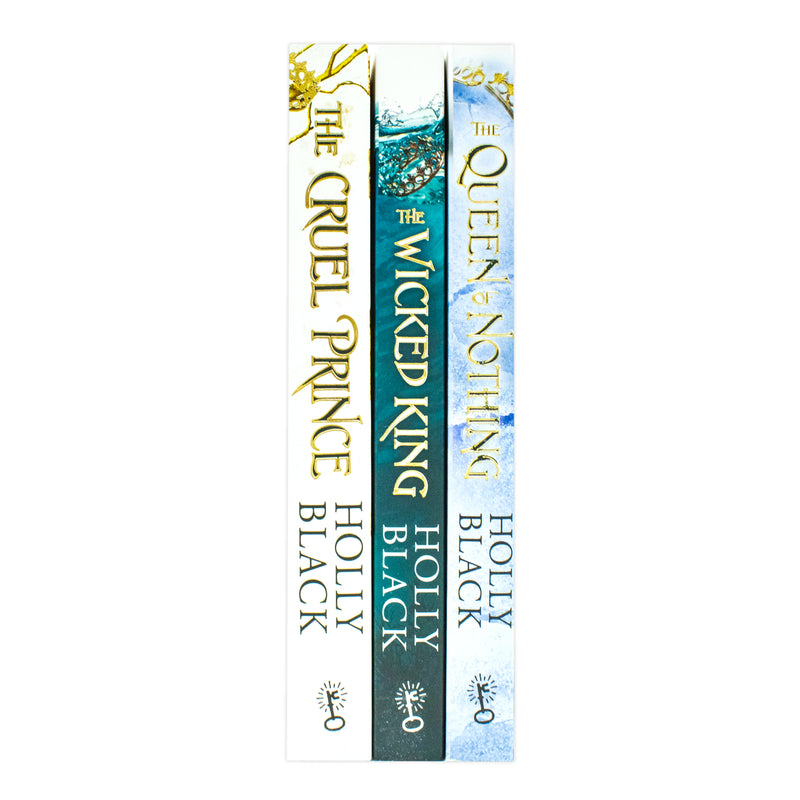 Three paperback books from Holly Black's Folk of the Air collection box set, featuring fantasy young adult novels with vibrant covers.