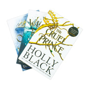 The Folk of the Air trilogy box set by Holly Black featuring three young adult paperback books with dark fantasy covers.