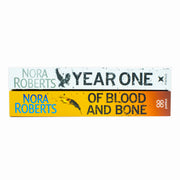 Two paperback books from Nora Roberts' Chronicles of The One 2 Books Collection, featuring fictional stories by Piatkus.