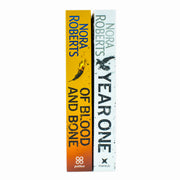 Paperback set of Chronicles of The One 2 Books Collection by Nora Roberts, featuring fiction novels in a Piatkus edition.