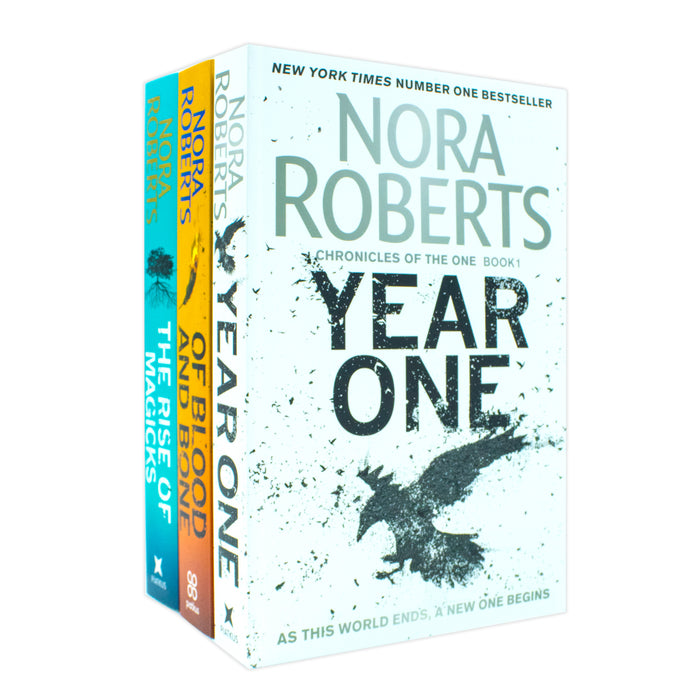 Chronicles of The One Series 3 Books Collection Set By Nora Roberts (Year One, Of Blood and Bone, The Rise of Magicks) - The Book Bundle