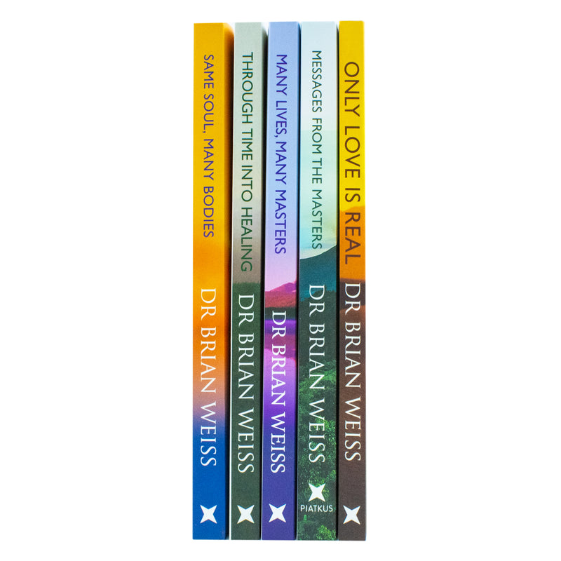 Set of five paperback books by Dr. Brian Weiss from the Messages From The Masters collection, featuring titles on healing and spirituality.