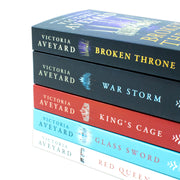 Red Queen Collection Series 1-5 box set by Victoria Aveyard, featuring five books with striking cover art in a compact box set.