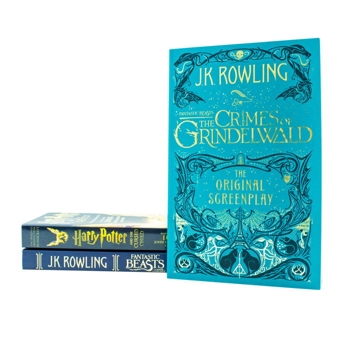 J.K. Rowling 3 Books Collection Set (Cursed Child, The Crimes, Fantastic Beasts) - The Book Bundle