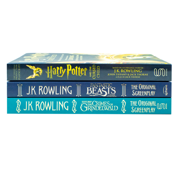 J.K. Rowling 3 Books Collection Set (Cursed Child, The Crimes, Fantastic Beasts) - The Book Bundle