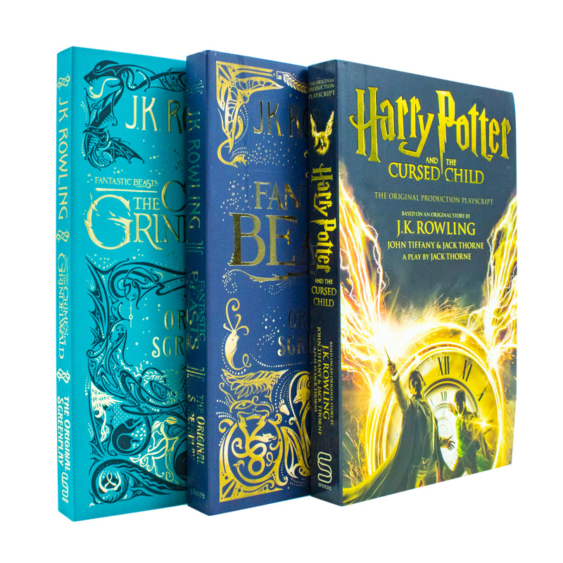 J.K. Rowling 3 Books Collection Set (Cursed Child, The Crimes, Fantastic Beasts) - The Book Bundle