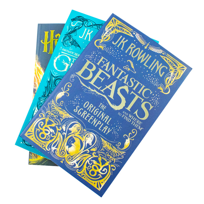 J.K. Rowling 3 Books Collection Set (Cursed Child, The Crimes, Fantastic Beasts) - The Book Bundle