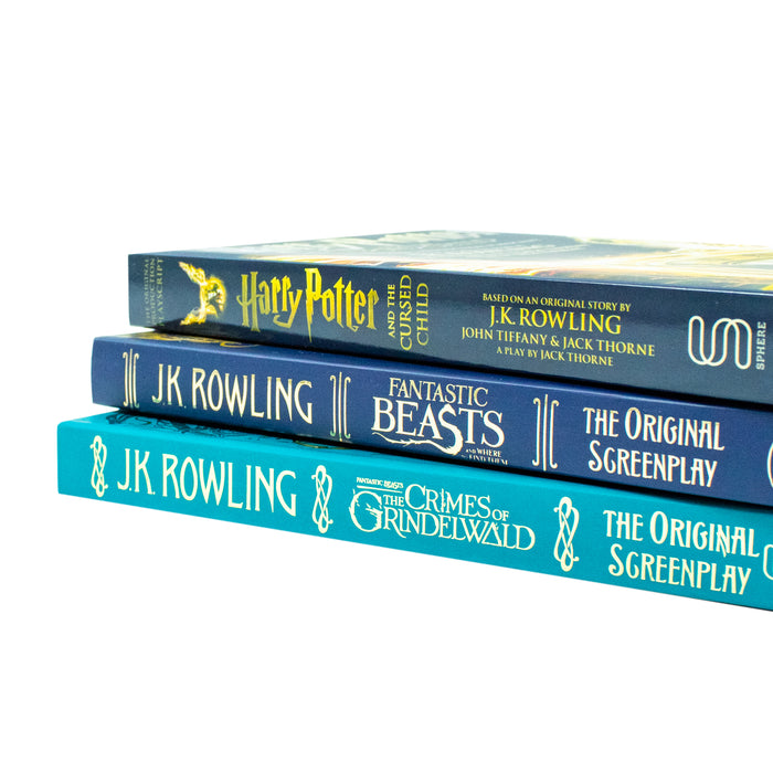 J.K. Rowling 3 Books Collection Set (Cursed Child, The Crimes, Fantastic Beasts) - The Book Bundle