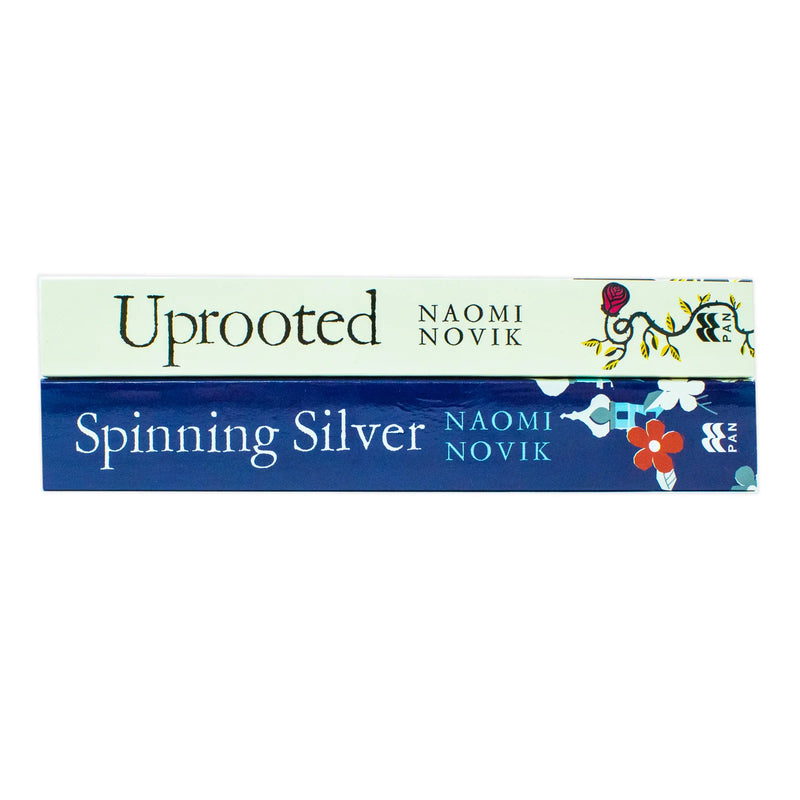 Uprooted & Spinning Silver 2-book paperback collection set by Naomi Novik on a light background