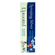 Uprooted and Spinning Silver 2-book paperback collection by Naomi Novik, featuring fantasy fiction book covers