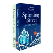 Uprooted and Spinning Silver 2-book paperback collection set by Naomi Novik, fiction novels displayed together