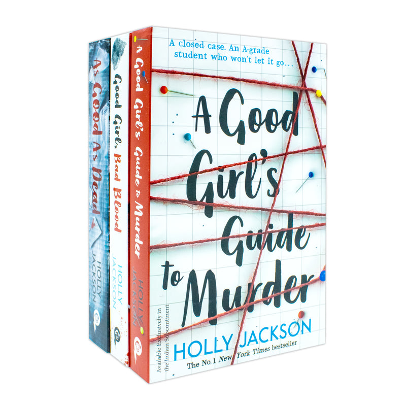 Set of three paperback mystery novels from Holly Jackson's A Good Girl's Guide to Murder series, published by Electric Monkey.