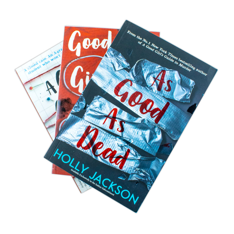 Set of three paperback books from Holly Jackson's A Good Girl's Guide to Murder series, fiction collection by Electric Monkey.