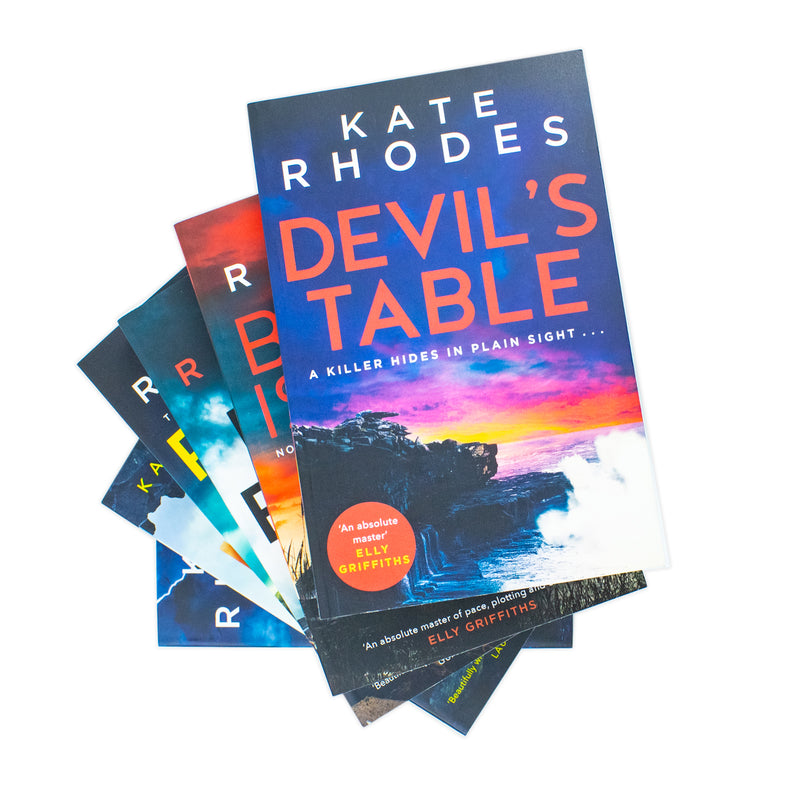 Kate Rhodes Ben Kitto Series Collection 6 Books Set (Devil's Table, Burnt Island, Ruin Beach, Pulpit Rock, Hell Bay & The Brutal Tide) - The Book Bundle