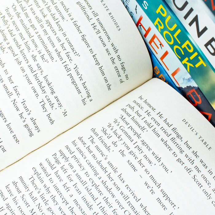 Kate Rhodes Ben Kitto Series Collection 6 Books Set (Devil's Table, Burnt Island, Ruin Beach, Pulpit Rock, Hell Bay & The Brutal Tide) - The Book Bundle