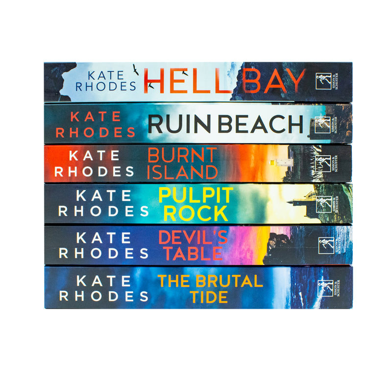 Kate Rhodes Ben Kitto Series Collection 6 Books Set (Devil's Table, Burnt Island, Ruin Beach, Pulpit Rock, Hell Bay & The Brutal Tide) - The Book Bundle