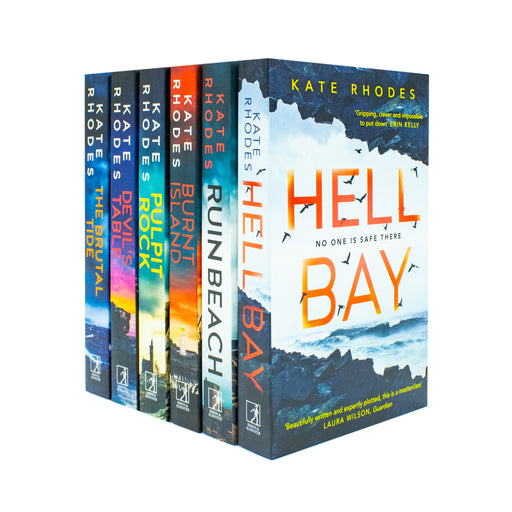 Kate Rhodes Ben Kitto Series Collection 6 Books Set (Devil's Table, Burnt Island, Ruin Beach, Pulpit Rock, Hell Bay & The Brutal Tide) - The Book Bundle