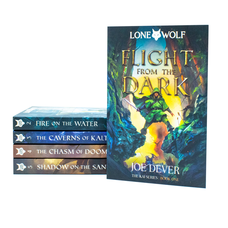 Lone Wolf Series Books 1 - 5 Collection Set by Joe Dever (Flight from the Dark & More...) - The Book Bundle