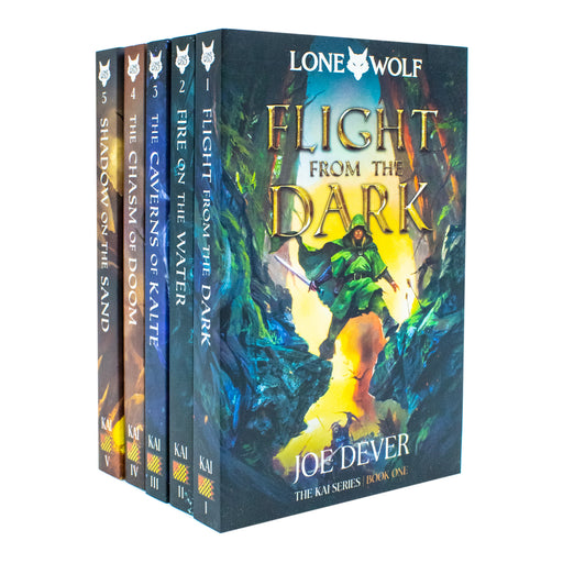 Lone Wolf Series Books 1 - 5 Collection Set by Joe Dever (Flight from the Dark & More...) - The Book Bundle